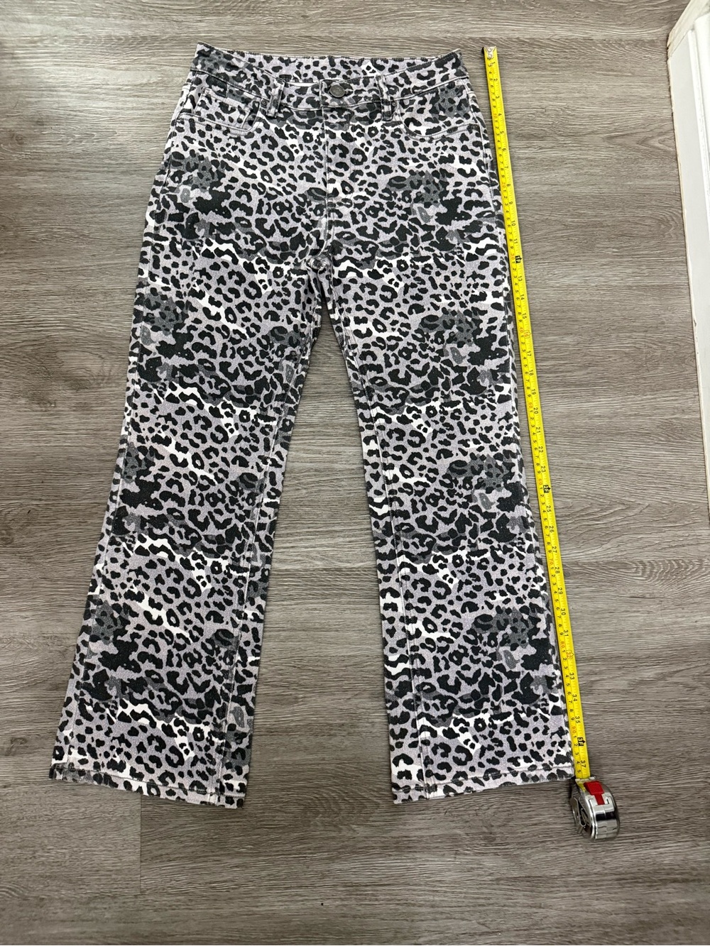 Leopard Print jeans  - Black & White
